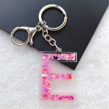 1PC Keyring English Letter Glitter Acrylic Keychain 26  Words  A TO Z Handbag Charms for Woman 2024 - buy cheap