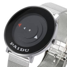 PAIDU Clock Casual Unique Fashion Watch Men Women Simple Turnable Quartz Wrist Watch Classical Stainless Steel Band Watches 2024 - buy cheap