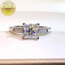 100% 18K Gold 1ct Moissanite Diamond Ring D color VVS With national certificate 05 2024 - buy cheap