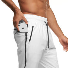 Pantalones deportivos ajustados para hombre, pantalón de chándal blanco, reflectante, impermeable, de secado rápido, de verano 2024 - compra barato