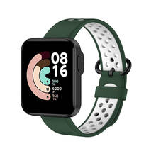 Спортивный силиконовый ремешок для часов Xiaomi Mi Watch Lite глобальная версия, сменный Браслет для умных часов Redmi Watch 2024 - купить недорого