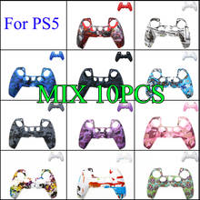 For PS5 Silicone Controller Protective Shell Camouflage Watercolor Case Protective Cover for PS5 Game Controller 2024 - buy cheap