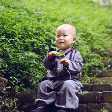 Shaolin Temple-Disfraz de monje pequeño para niños, disfraz de Halloween, Carnaval 2024 - compra barato