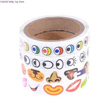 1 Roll Children DIY Craft  Self-adhesive Paper Stickers Materials Roll Eye/Nose/Mouth 2024 - buy cheap