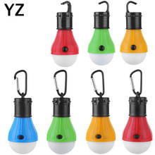 Outdoor Mini Portable Waterproof Lantern Tent Light LED Bulb Emergency Lamp Hanging Hook Flashlight For Camping 4 Colors 3*AAA 2024 - buy cheap