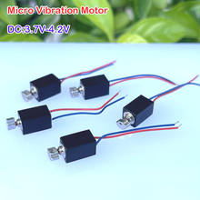 DC 3.7V Micro 4*8mm Vibration Motor Gamepad Vibrator 4.2V Cylindrical Coreless Motor with Wire  Mobile Phone Small Vibrator 2024 - buy cheap