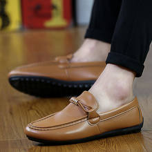 Soft Moc Men Loafers Hight Quality Matte leather Peas Shoes Men Flats Driving Moccasins breathable Male Casual Shoes 2019 2024 - buy cheap