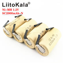 Liitokala-bateria recarregável para aspirador de pó, bateria recarregável sc 1.2v ni-mh 2000mah, 10c 15c para aspirador de pó, varredor, drone, bateria de broca elétrica, diy, nicke 2024 - compre barato