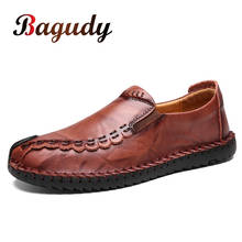 Zapatos informales de cuero genuino para hombre, mocasines de negocios de diseñador italiano, mocasines planos de conducción, Size38-48 grande, 2019 2024 - compra barato