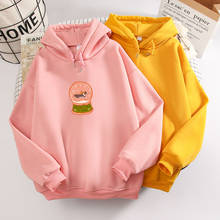 Camisola dos desenhos animados kawaii roupas estéticas oversized hoodie harajuku pullover hoodies casuais quentes camisolas femininas agasalho 2024 - compre barato