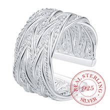 Anillos de plata esterlina 925 para hombre y Mujer, accesorio de doble cruz, Circonia cúbica, cristal infinito, anillo de Argent 925 para Mujer/fafa 2024 - compra barato