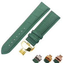 Genuine leather bracelet handmade watchband 12mm -24mm watch band green color Wrist watch strap wristwatches wholesale 2024 - buy cheap