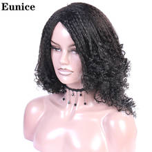 Long Afro Kinky Curly Yaki Wigs For Black Women 16 inch Natural Ombre Black Brown Synthetic Hair African American Yaki Wigs 2024 - buy cheap