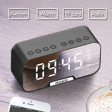 Altavoz Bluetooth Q5 con Radio FM, reloj despertador LED, Subwoofer, reproductor de música, despertador, reloj de escritorio inalámbrico 2024 - compra barato