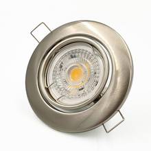 2pcs GU10 MR16 Spotlights Recessed Light Bulb Lamp Sand Nickel Spot Light Fixture LED Recessed Mounting Round Mounting Bracket 2024 - buy cheap