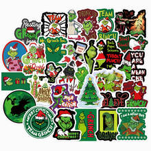 50Pcs American Animation Movie 《How The Grinch Stole Christmas 》Stickers For DIY Toy Sticker Glass Window Decoration Of Scooter 2024 - buy cheap