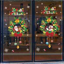 Рождественские украшения, наклейка на окно, Рождественское украшение для дома, Рождественский Декор, Счастливого Рождества, 2021, Счастливого Нового года 2021 2024 - купить недорого