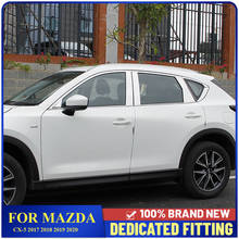 Fit For Mazda CX5 CX-5 2017 2018 2019 2020 Stainless Steel Center Pillars Car Door Window Pillar Sill Cover Strips 2024 - buy cheap