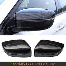 Car Rearview Mirror Cover Cap for BMW 5 Series G30 G38 7 Series G11 G12 4 Door LHD 2017-2019 Replace Mirror Cover Carbon / ABS 2024 - buy cheap