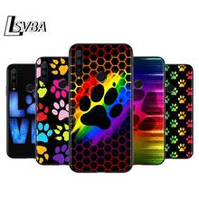 Pata de perro lindo para Huawei Honor 30 20S 20 10i 9S 9A 9C 9X 8X 10 9 Lite 8A 7C 7A Pro teléfono caso cubierta negro 2024 - compra barato