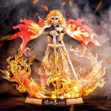 20cm Anime Figure Demon Slayer Brother Rengoku Kyoujurou PVC Action Figures Toys GK Anime Kimetsu No Yaiba PVC Children Toy 2024 - buy cheap