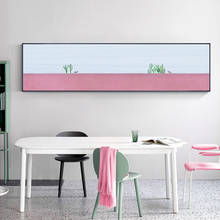 Cuadro de lienzo rosa para decoración del hogar, carteles e impresión de arte de pared moderno, imágenes para sala de estar y dormitorio, bonito, nórdico 2024 - compra barato