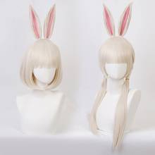 Beastars Wigs Cosplay Anime Haru Wig Bunny Rabbit Ears Short BOBO Wig Girls Halloween Party Synthetic Hair Long Wigs Girls Women 2024 - buy cheap