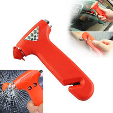 1 PCs Emergency hammer with slicer and with safety cap for glass break, car hammer, emergency hammer 2024 - buy cheap