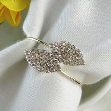 1pc Crystal Diamond Napkin Ring Napkin Holder Wedding Banquet Party Table Decoration Metal Napkin Buckle 2024 - buy cheap