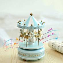 Wind Up Wooden Horse Roundabout Carousel Musical Box Adult Toys 3D Gift Kids Children Birthday Musical Puzzle Wooden C0S6 2024 - buy cheap