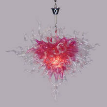 LR056 - Free Shipping Modern Heart Shaped Glass Chandelier Lighting 2024 - buy cheap