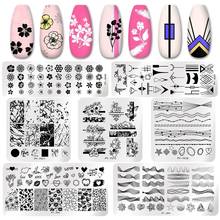 PICT YOU Flower Leaf Geometry Nail Stamping Plate Stainless Steel Nail Image Plate Stencil Tools DIY Printing Stamp Template 2024 - buy cheap