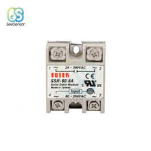 60A 100AA AC-AC Single Phase Solid State Relay AC SSR SSR-60AA SSR-100AA 80-250VAC to 24-380VAC 2023 - buy cheap