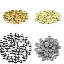 YHBZRET Matte Flat Round Hematite Natural Stone 8mm 48pcs Gold Silvers loose charm Beads For Jewelry Making Diy Bracelet fingind 2024 - buy cheap