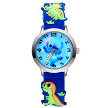 Модные детские часы с мультяшным рисунком лошади, кварцевые 3D Силиконовые наручные часы для девочек и мальчиков JA230 2024 - купить недорого