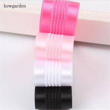 Kewgarden DIY Bowtie Satin Ribbon Hair Accessories Stripe Polyester Ribbon 1" 1.5" 25mm 38mm Handmade Tape Riband Webbing 10Yard 2024 - buy cheap