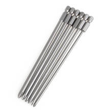 6Pcs Shank 1/4 inch S2 Steel 150mm Long Magnetic Hex Cross Head Screwdriver Bit Set 2024 - buy cheap