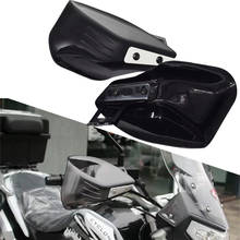 Protectores de mano negros para motocicleta, Protector de mano para motocicleta, Vespa, deporte callejero, parte pit bike, Scooter Cruiser, para exteriores 2024 - compra barato