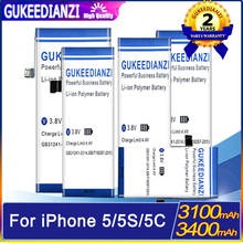 GUKEEDIANZI Lithium Battery For Apple iPhone 5 /5S/ 5C/ I5/ I5S Replacement Batteries Internal Phone Bateria 3400mAh 2024 - buy cheap