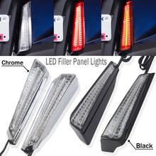 Panel de luces LED de relleno cromado o negro, accesorios nuevos para Honda Goldwing Gold Wing GL1800 GL 1800 F6B 2018 2019 2020 2021 2024 - compra barato