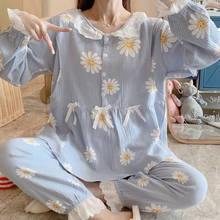 Maternity Breastfeeding Pajama Summer Cotton Maternity Sleepwear Pregnancy Pyjama Nursing Nightwear Women Sleepwear Pants 2024 - buy cheap