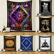 Tapiz colgante de poliéster para pared, manta con diseño de Mandala, decoración del hogar, novedad 2024 - compra barato