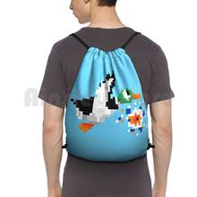 8-Bit Nintendo Duck Hunt 'Miss' Backpack Drawstring Bag Riding Climbing Gym Bag  Duck Hunt Flying Nes Light Gun Target 2024 - buy cheap