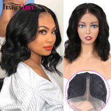 Fashion Lady Brazilian Hair Wig Short Bob Human Hair Wigs Body Wave Wig 13x1 T Part Lace Wig Human Hair Wigs For Women Remy Hair 2024 - buy cheap