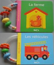 2 Books Parent child kids baby Early education French learning reading book Lovely picture cardboard pocket book Age 0 - 3 2024 - buy cheap