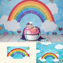 Fondo de nube blanca para recién nacido, estudio de fotografía, baby shower, Arco Iris, estudio de fotomatón, cumpleaños de niños 2024 - compra barato