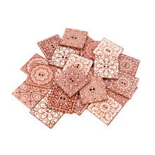 Botones cuadrados de madera Natural con forma de álbum de recortes, accesorios de mano para decoración del hogar, DIY, 30mm, 30 Uds. 2024 - compra barato