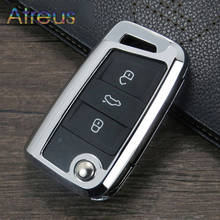 Zinc Alloy Car Key Case Shell Cover For Skoda Yeti Rapid Octavia A5 Fabia A7 SEAT Ibiza Leon Volkswagen VW Scirocco Beetle 2024 - buy cheap