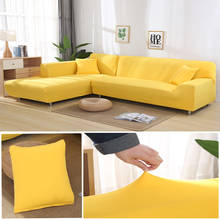 Solid Color Stretch Sofa Cover All-inclusive Fabric Non-slip Sofa Cover Sofa Cushion 1/2/3/4/ Seat Furniture Living Room Corner 2024 - buy cheap