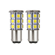 Luces LED de giro para coche, lámpara de freno de 12V, blanco, 1157 P21/5W BAY15D S25 1156 BA15S P21W 5050 27SMD, 2 uds. 2024 - compra barato